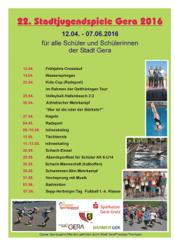 Ausschreibung - Stadtsportbund Gera e.V.