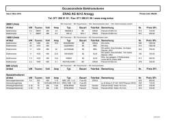 ERAG AG 9212 Arnegg Occasionsliste Elektromotoren