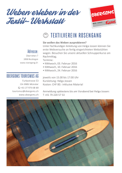 Textilverein Rosengang Weben Feb2016
