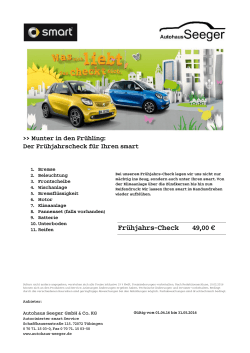 Frühlingscheck smart