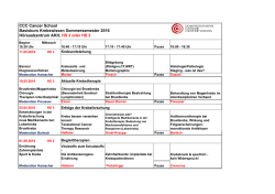 Stundenplan Basiskurs SS 2016