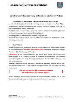 E-Kader- bzw. St&uuml;tzpunktkader-Berufung