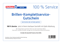 100 % Service - Hartlauer Optik