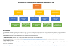 Information zum Anmeldeverfahren Praktika SS16