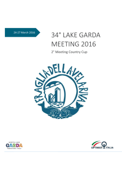 34° lake garda meeting 2016