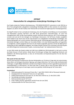Informationsblatt Projekt ERTEBAT