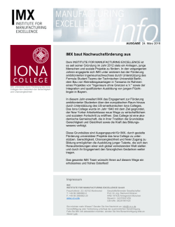 IMX baut Nachwuchsf&ouml;rderung aus