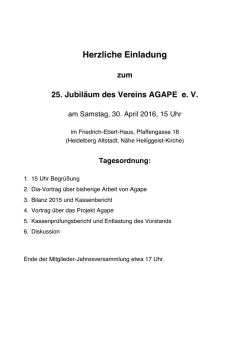 Herzliche Einladung