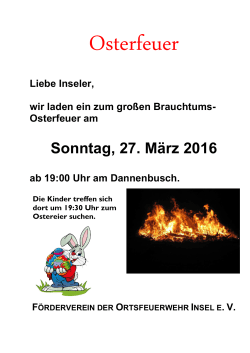Osterfeuer 2016