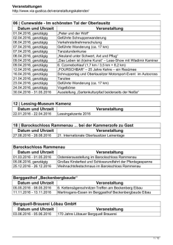 Im sch&ouml;nsten Tal der Oberlausitz Datum und Uhrzeit