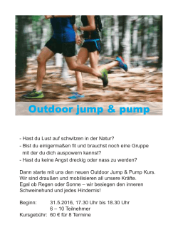 Outdoor Jump & Pump - Impulse Gesundheitszentrum