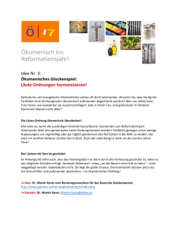 Idee Nr. 3 - &Ouml;kumenisch ins Reformationsjahr!