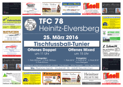Turnier - TFC Heinitz