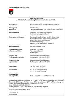 Öffentliche Bekanntmachung