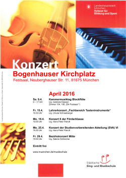 Konzerte im Festsaal im April (379,9 KB, PDF)