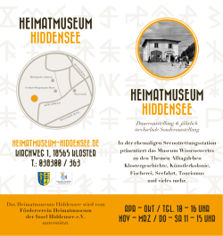 Flyer-PDF Heimatmuseum Hiddensee