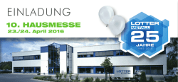einladung - Lotter Metall GmbH + Co. KG