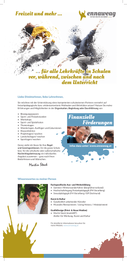 - Infos - Martin Stock &ndash; ennaweag. lernen durch (er)leben
