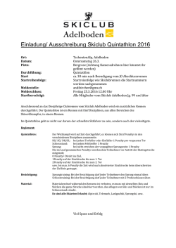 Quintathlon - Skiclub Adelboden
