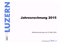 Jahresrechnung 2015