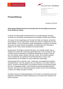 Pressemitteilung - Allianz gegen Rechtsextremismus