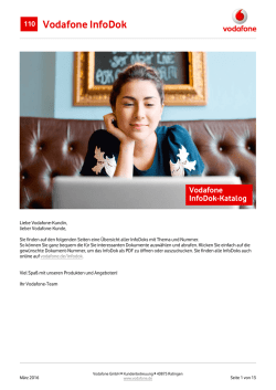 InfoDok 110: Vodafone InfoDok-Katalog