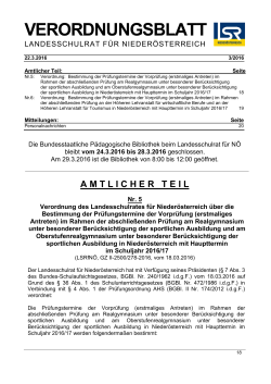 VOBL 3/2016 - Landesschulrat für Niederösterreich