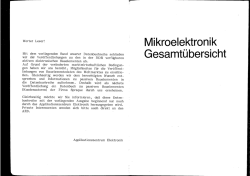 Mikroelektronik Gesamt&uuml;bersicht - Technische Universit&auml;t Chemnitz