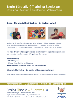 Flyer - Brain+Fitness 4 Success
