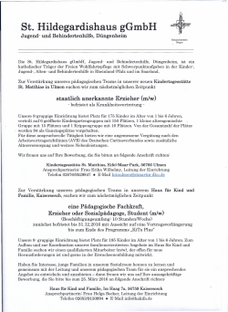 m/w - St. Martin D&uuml;ngenheim Kaisersesch Ulmen