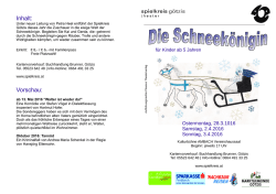 Inhalt: Vorschau - Spielkreis G&ouml;tzis Aktuell