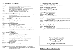 Gottesdienstordnung Kath. Stadtkirche Bad Reichenhall 20.03.