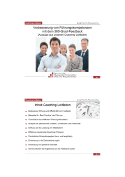 Coaching-Leitfaden - Institut für Management