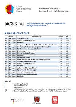April 2016 - Caritasverband für den Landkreis Weilheim