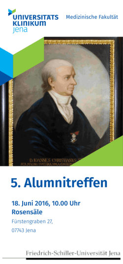 ausführliche Programm - Universitätsklinikum Jena