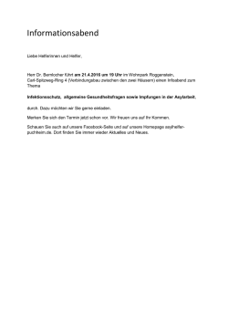 Informationsabend - Asylhelfer Puchheim