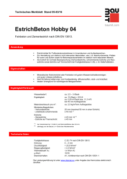 EstrichBeton Hobby 04