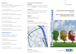 Informationen zur Fachtagung "Gesichter der Wirklichkeit"