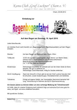 Kanu Club „Graf Luckner“ Cham e. V. - kanu