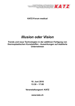 Flyer zum Forum - KATZ | Kunststoff Ausbildungs