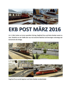 März-Ausgabe - Eisenbahnklub Balsthal