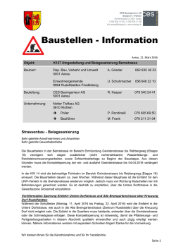 Infoschreiben - Rudolfstetten