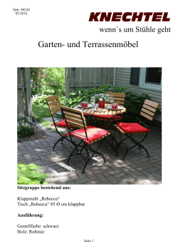 140. Garten-und Terrassenmöbel 2016