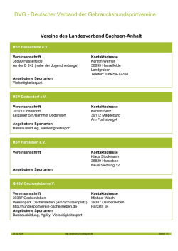 DVG - Deutscher Verband der Gebrauchshundsportvereine