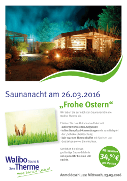 Frohe Ostern - Walibo Therme