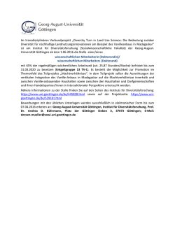 Im Projekt &bdquo;Diversity Turn in Land Use Science - Georg