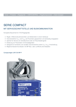 serie compact - TROX HESCO Schweiz AG