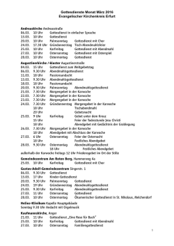 Gottesdienste M&auml;rz 2016 Evangelischer Kirchenkreis Erfurt.pages