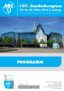 Programm - MNU-Bundeskongress