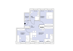 Grundriss der Wohnung